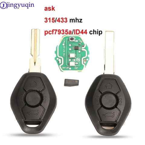 jingyuqin EWS Sytem Car Remote Key for BMW E38 E39 E46 X3 X5 Z3 Z4 1/3/5/7 Series 315/433MHz ID44 Chip Keyless Entry Transmitter ► Photo 1/5