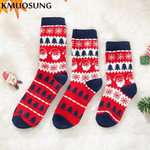 Family Matching Socks Fashion Casual Plaid Christmas Socks For Mother Daughter Son For 0-3Y Combed Cotton Mommy and me clothes ► Photo 1/6