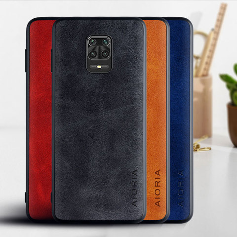 Case for Xiaomi Redmi Note 9 Pro 9 9S Luxury Vintage leather skin phone cover for xiaomi redmi note 9 pro case funda coque capa ► Photo 1/6