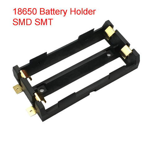 2 X 18650 Battery Holder SMD SMT High Quality Battery Box With Bronze Pins ► Photo 1/4