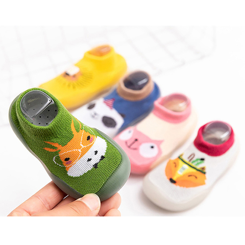 Baby's Socks Shoes Rubber Sole 0-3Y Home Wear Toddler Learning to Walk Shoes Infant Anti-Slip Floor Socks ► Photo 1/6