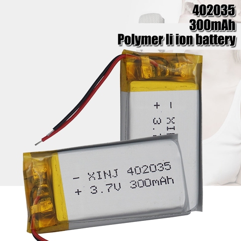 High Quality 3.7V 402035 Lipo Lithium Polymer Batteries 300mAh Li Ion Battery Replacement For Bt Headset Toys MP3 ► Photo 1/6