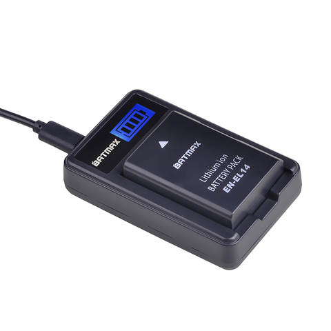 1Pc EN-EL14 EN-EL14a ENEL14 EL14 Battery + LCD Charger for Nikon P7800,P7100,D3400,D5500,D5300,D5200,D3200,D3300,D5100,D3100,Df. ► Photo 1/4