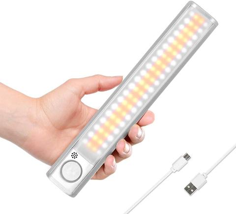 Dimmable 80/120/160 LEDs Under Cabinet Light Motion Sensor Closet Lights Long Magnetic Strip Night Lamp For Kitchen Wardrobe ► Photo 1/6