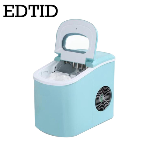 EDTID Portable Automatic ice Maker, Household bullet round ice make machine for family, small bar,coffee shop 12kgs/24H ► Photo 1/3