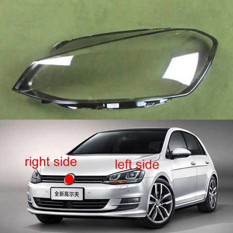 For Volkswagen VW Golf 7 MK7 2014 2015 2016 2017 Front Headlight Cover Lamp  Headlamp Cover Shell Mask Lampshade Lens Glass ► Photo 1/6