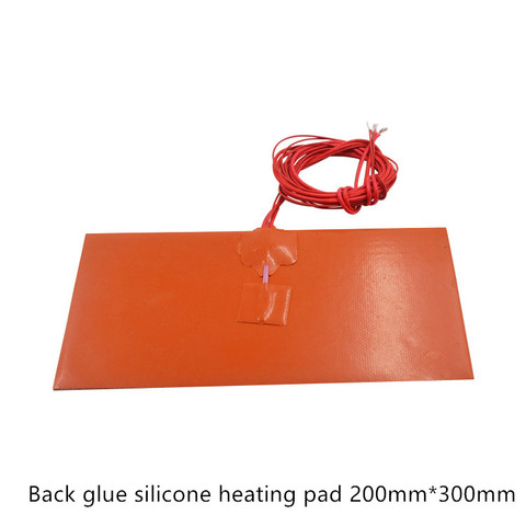 Silicone heating pad heater 200mmx300mm for 3d printer heat bed ► Photo 1/6