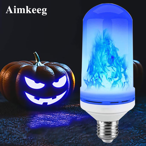 LED Flame Bulb 4 Modes Flame Night Light with Gravity Sensor E26/E27 Upside Down Effect Simulated Decorative Retro Lighting Lamp ► Photo 1/6