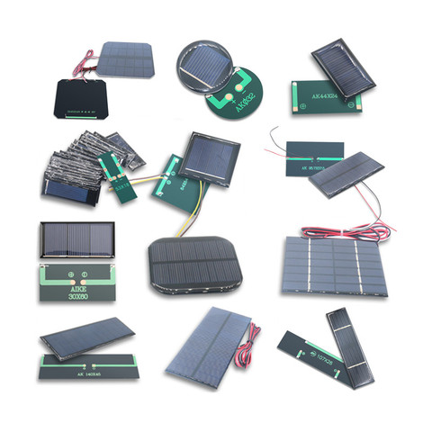 4V 5.5V 5V 6V 7V 10V 12V Mono/polycrystalline solar panel battery module Epoxy board PET power generation board model ► Photo 1/6