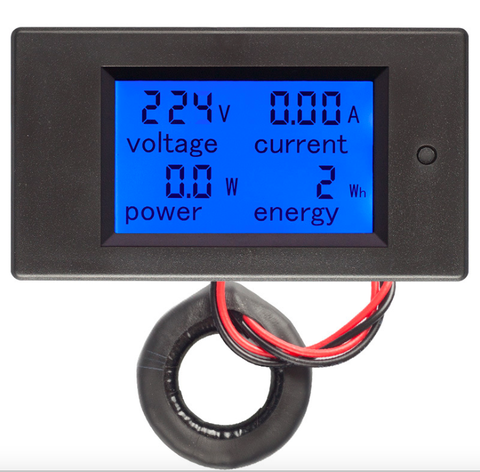 AC 80-260V 0-100A Digital Voltmeter Ammeter Power Energy Tester 110V 220V Current Voltage Meter Power Wattmeter Adapter Supply ► Photo 1/6