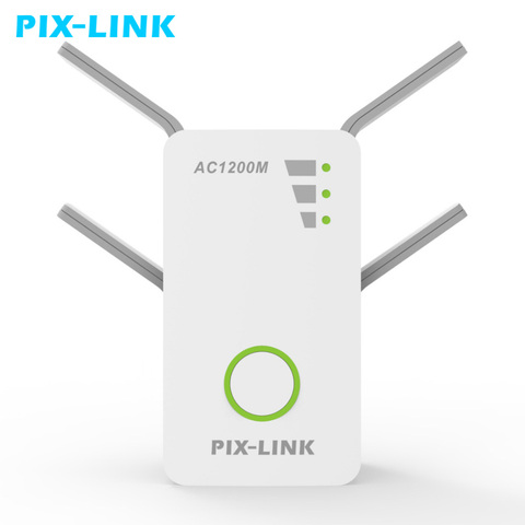 PIXLINK 1200Mbps 2.4GHz 5GHz Dual Band AP Wireless Wifi Repeater Range AC Extender Repeater Router WPS With 4 External Antennas ► Photo 1/6