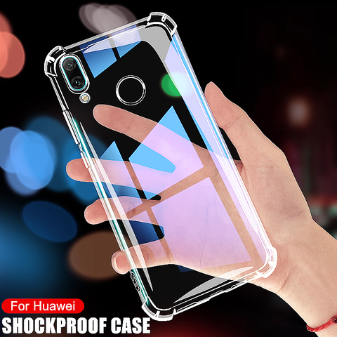 Luxury Transparent Shockproof Case For Huawei Y9 Y7 Y6 Y5 Prime 2022 Y9 Y5 Y7 Y6 Pro 2022 Y9S Y5 Lite Silicone Phone Back Case ► Photo 1/6