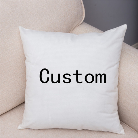 Picture Here Print Pet Personal Life Photos Customize Gift Home Cushion Cover Pillowcase Linen Short Plush Pillow cover 45*45cm ► Photo 1/6