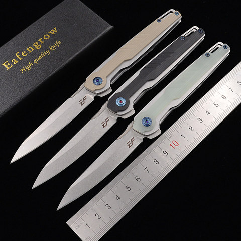 Eafengrow Kwaiken 2022 Real D2 Blade ball bearing G10 Handle Tactical Camping Pocket Hunting Outdoor EDC Tool Folding Knife ► Photo 1/6