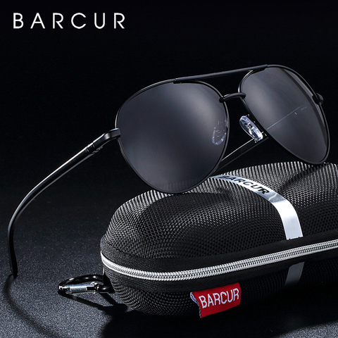 BARCUR Eyewear Accessories Men Sunglasses Male Hot Male Sun Glasses Polarized Sunglasses for Men Glasses ► Photo 1/6