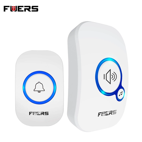 FUERS M557 Wireless Doorbell 433Mhz Home Welcome Smart Doorbell 150M Long Wireless Distance 32 Songs Home Welcome Door Chimes ► Photo 1/6