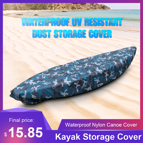 Kayak Storage Cover Universal Sport Waterproof Nylon Solar UV Resistant Dust Storage Cover Boat Canoe Dust Cover Shield ► Photo 1/6
