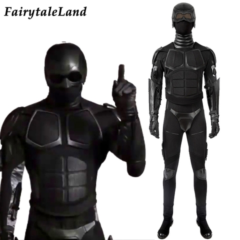 The Boys Season 2 Black Noir Cosplay Costume Halloween Carnival Superhero Battle Outfit Adult Men Black Jumpsuit ► Photo 1/6