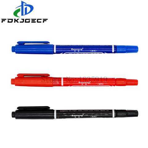 Smart Electronics CCL Anti-etching PCB circuit board Ink Marker Double Pen For DIY PCB ► Photo 1/4