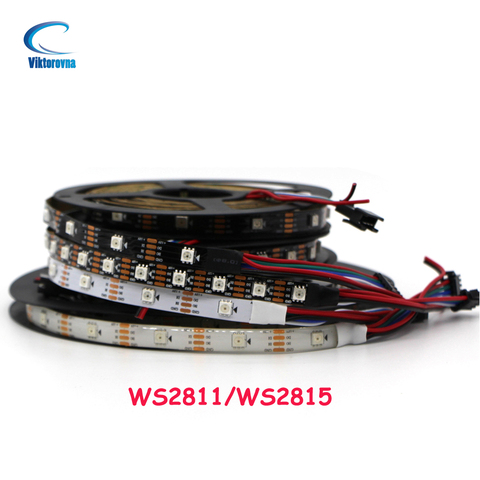 DC12V Led Lights WS2811 WS2815 RGB Led Strip Light Individually Addressable Led Light Strip 30/60/144 pixels/leds/m IP30 65 67 ► Photo 1/6