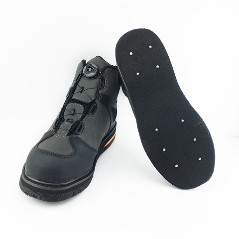 Fly Fishing Aqua Shoes Self-lock Felt Sole Self Locking Fish Waders Mesh Fabric Boots Felt-soled Wear-resistant Outdoor Non-slip ► Photo 1/6
