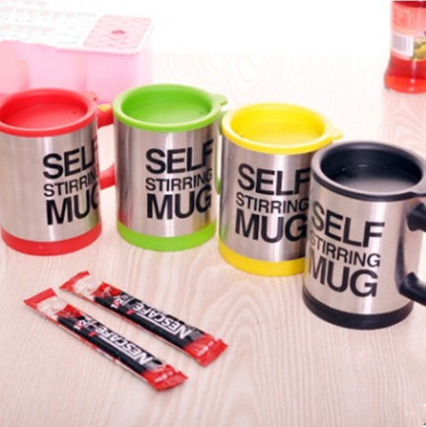 400ml Mugs Automatic Electric Lazy Self Stirring Mug Cup Coffee Milk Mixing Mug Smart Stainless Steel Juice Mix Cup Drinkware ► Photo 1/6