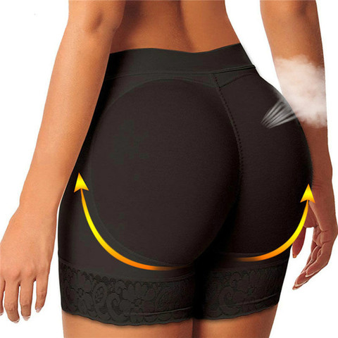 Womens Fake Ass Butt Lifter Pant Shapewear Hip Enhancer Booty Pad Push Up  Underwear Butt Buttocks Body Shaper