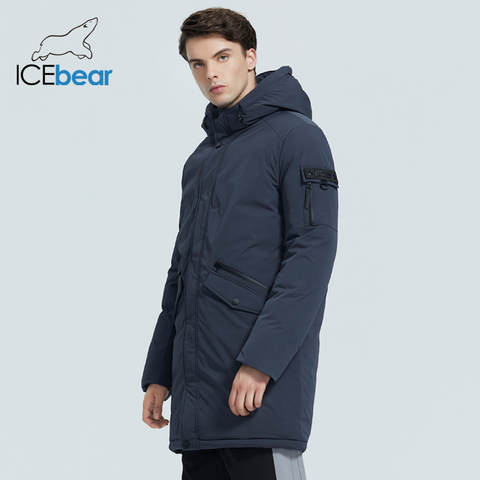 ICEbear 2022 winter  men's clothing  casual hooded jacket new fashion cotton coat brand male brand apparel  MWD20718I ► Photo 1/6