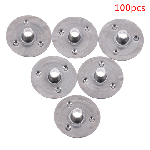 100 Pcs Durable Waxed Candles Making Metal Wick Sustainers Carry Holders Tabs Tool Craft DIY ► Photo 1/6