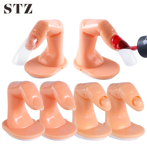 STZ Professional Fake Nail Art Finger Practice Model Manicure Training False Hand Gel Polish Display Tools Plastic Acrylic NJ209 ► Photo 1/6