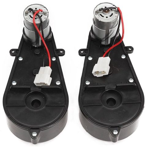 2 Pcs 550 Universal Children Electric Car Gearbox With Motor, 12Vdc Motor With Gear Box, Kids Ride On Car Baby Car Parts ► Photo 1/6