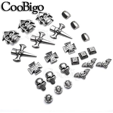 5set Pewter Skull Rivet Studs Spikes Punk Rock Pets Collar Bracelet Apparel Cloth Shoe Bag DIY Leather Craft Parts Accessories ► Photo 1/6