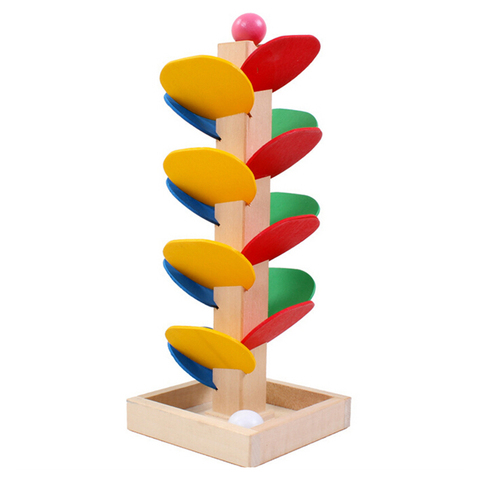 Wooden Tree Marble Ball Run Track Game Montessori Educational toy Blocks Baby Kids Children Intelligence Early Educational Toy ► Photo 1/6