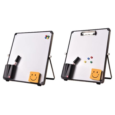 Erasable Magnetic Whiteboard Desktop Message Board Reusable Stand Mini Easel with/without Clip for School Office Kids ► Photo 1/1