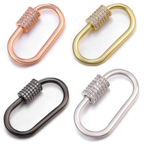 Neckalce Bracelet Clasp Supplies Handmade Fastener Carabiner Screw Clasps Accessories For Luxury Needlework Diy Jewelry Making ► Photo 1/6