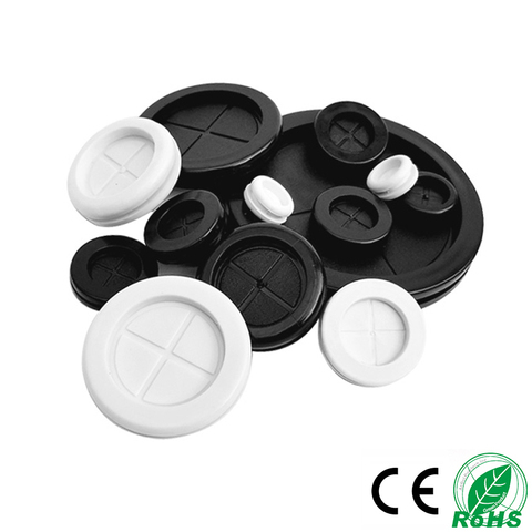 1-10pcs 16-100mm Circlip Rubber wire grommet gasket Electric box inlet outlet Seal ring Dust plug cover cable holder protector ► Photo 1/6