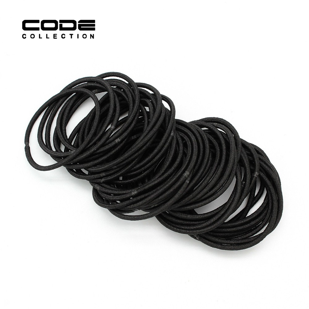 Women's hair band elastic black rubber
