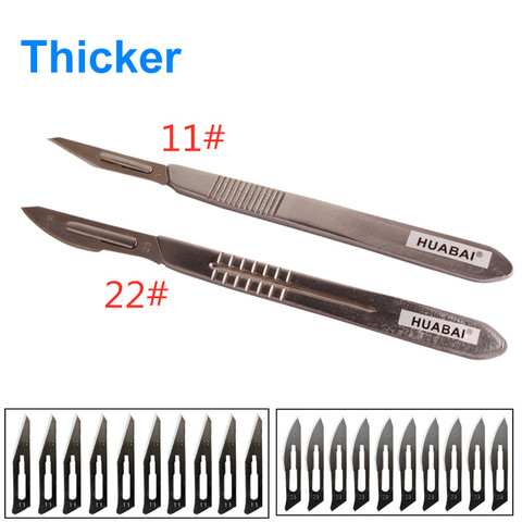 #11 #23 Scalpel Set Carbon Steel Blades Surgical Knife Blades Carving Sculpting Handle Multi-function Scalpel HOT! ► Photo 1/6