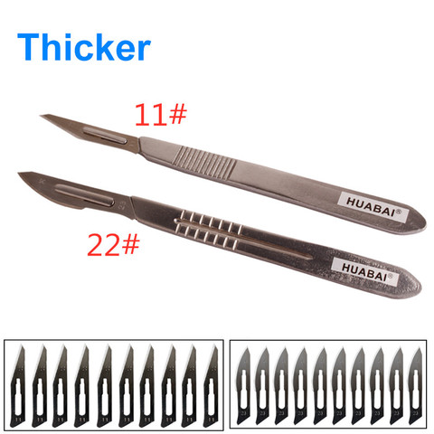 #11 #23 Scalpel Set Carbon Steel Blades Surgical Knife Blades Carving Sculpting Handle Multi-function Scalpel HOT! ► Photo 1/6