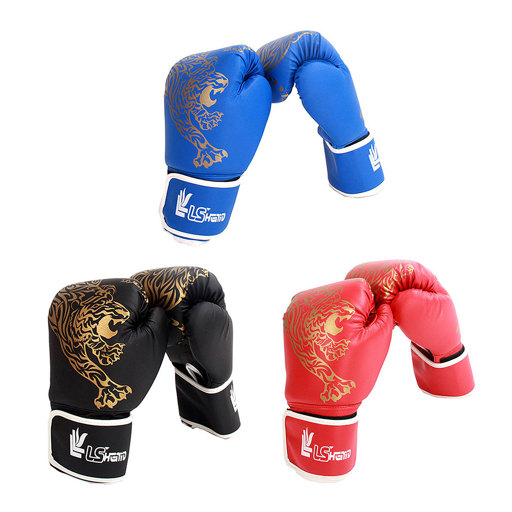 Kick Boxing Gloves for Men Women PU Karate Muay Thai Guantes De Boxeo Fight MMA 