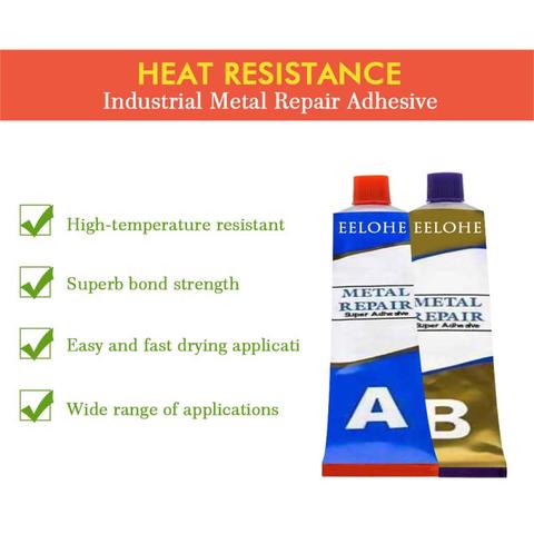 AB Super Metal Repair Glue Casting Iron Caulk High Strength Repairing  Adhesive Heat Resistance Cold Weld Industrial Sealer Agent - AliExpress