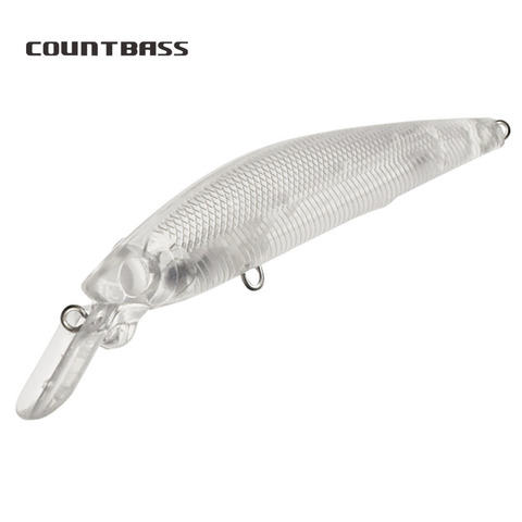 10pcs Countbass Blank Hard Lure Bodies 85mm, Minnow, Unpainted Fishing Bait,  Wobblers, Free shipping ► Photo 1/6