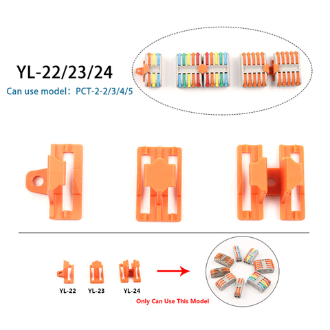 10/30/50PCS Wire Connector Mount Fixing Accessories Quick Cable locking Splice Conductor Terminal Block Connectors Joints ► Photo 1/6