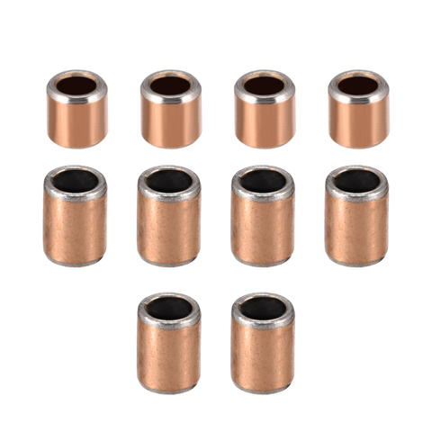 uxcell 1-11PCS Sleeve (Plain) Bearings 3mm 4mm 5mm Bore 5mm 6mm 7mm OD Wrapped Oilless Self-lubricating Bushings ► Photo 1/1
