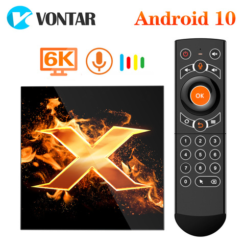 2022 VONTAR X1 Smart tv box android 10 4g 64gb 4K 1080p 2.4G&5G Wifi BT5.0 Google Voice Assistant Youtube TVBOX Set Top Box ► Photo 1/6