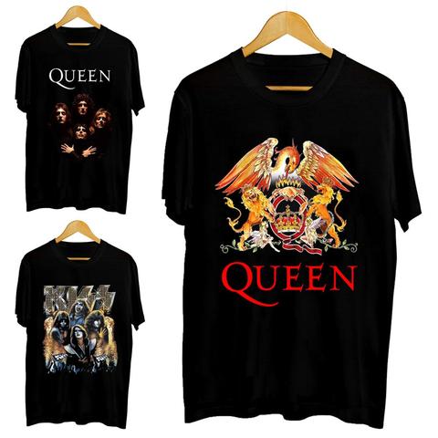 New Rock Band T Men's Short Casual Cotton Print T-shirts for Men streetwear Kiss band Retro clothing plus size - Price history & Review AliExpress Seller - ROCKSIR-Clothing