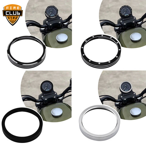 1Pc Motorcycle Speedometer Ring Trim Bezel Cover Aluminum For Harley 883 1200 2004-2022 ► Photo 1/6