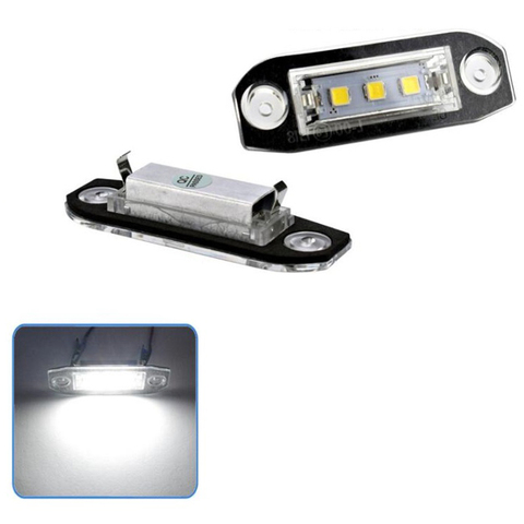 2Pcs Led License Plate Light For Volvo S80 Xc90 S40 V60 Xc60 S60 C70 V50 Xc70 V70 ► Photo 1/6