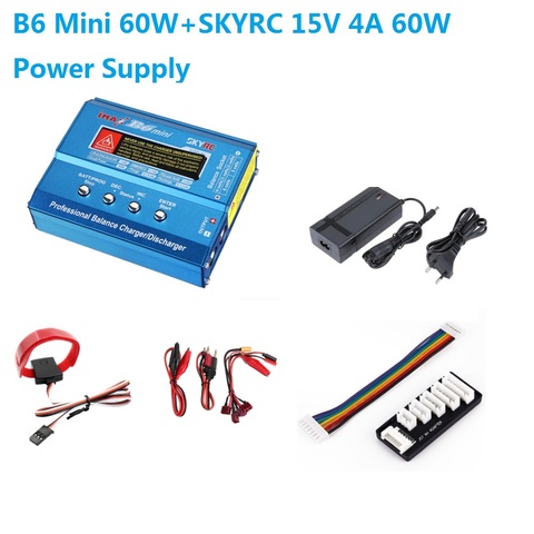 Original SKYRC IMAX B6 Mini 60W 6A Balance Charger Discharger with Power Supply for LiPo Li-ion LiFe Nimh Nicd Battery - UK Plug ► Photo 1/6