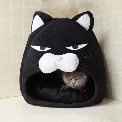 Pet Cat Bed House Self Warming For Indoor Cats Dog House With Removable Mattress Puppy Cage Cat Dog House Basket ► Photo 1/6